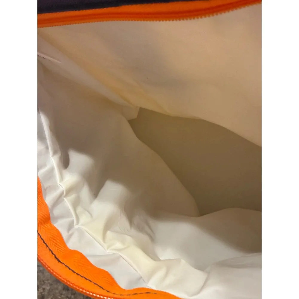 Disney Cruise Line Insulated Cooler Bag Navy Tan Orange Travel Tote Strap